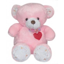 Pink Bear with Ribbon & Heart