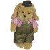 Bear with Pink Collar in Brown Jumper w/ Cap