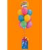 Colorful latex and mylar balloon