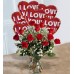 Roses with baloons