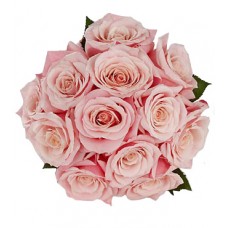 12 Pink Rose Bouquet 