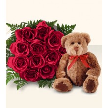 Roses With Bear