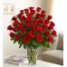 Three Dozen Premium Red Roses in Vase