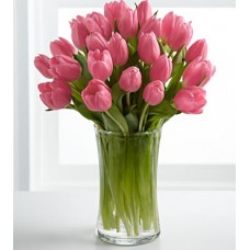 Pink Prelude Tulip Bouquet - 18 Stems 